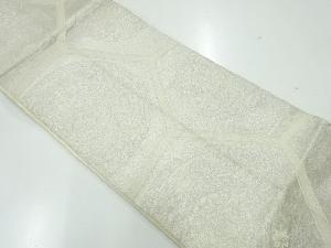アンティーク　亀甲に花模様織出し全通袋帯（材料）